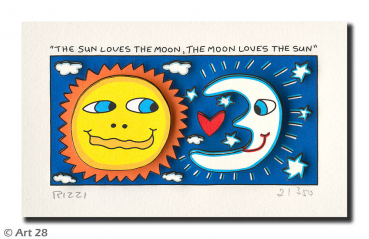 James Rizzi, The Sun loves the Moon, the Moon loves the Sun, Collage