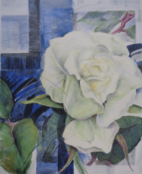 Gerda Nietzer, Weiße Rose, Lithografie
