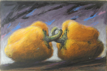 Peter Wever, Zwei gelben Paprika, Radierung